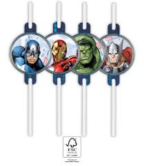 Avengers Rör 4stk – Partyland.is